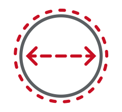 Flexible Bohrdurchmesser